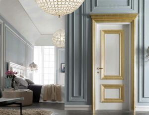 Amantea 1314/QQ Bianco lucido 100 gloss e oro brillante