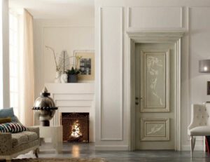 Amantea 1314/QQ Grigio francese con decoro a rilievo S10